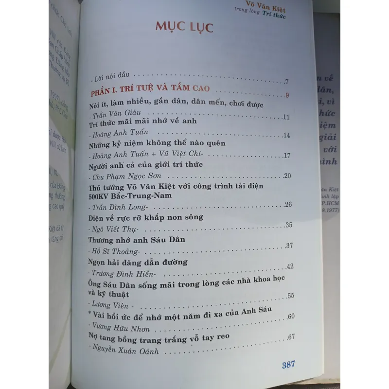 VÕ VĂN KIỆT TRONG LÒNG TRÍ THỨC  731494