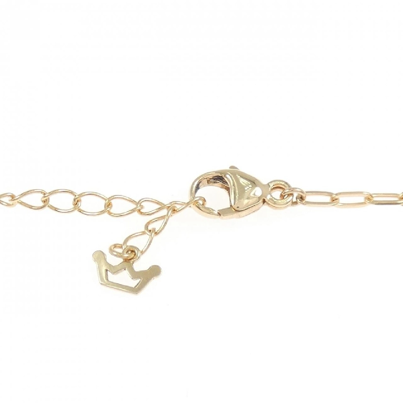 K18PG/K18BG Đan chéo × Vương miện Đá garnet Dây chuyền 0.24CT - Hàng hiệu Chính hãng 864564