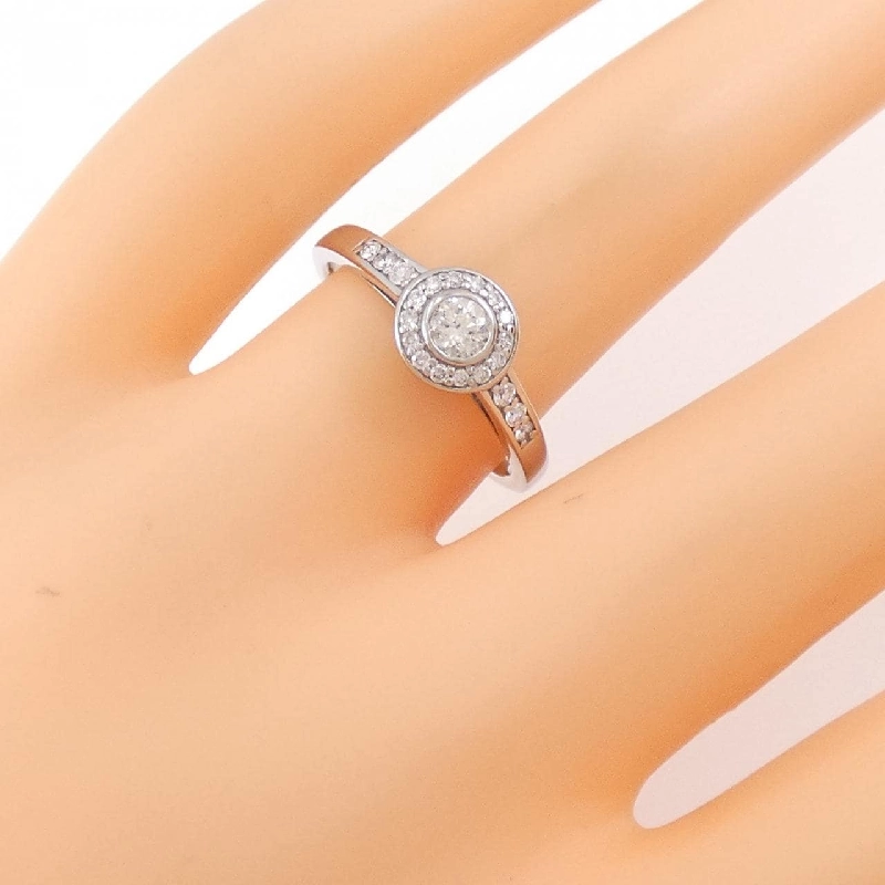 Nhẫn kim cương K18WG 0.34CT 671310