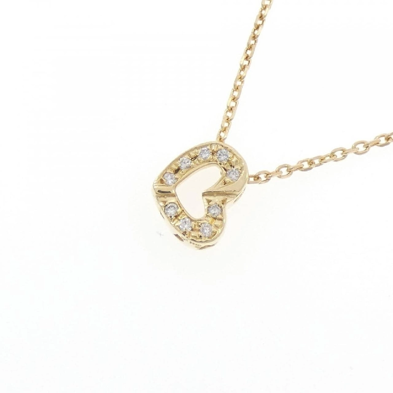 Dây chuyền kim cương hình trái tim K18YG 0.06CT - Hàng hiệu chính hãng 856876