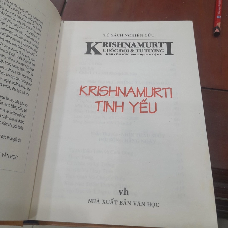 KRISHNAMURTI tinh yếu 478289