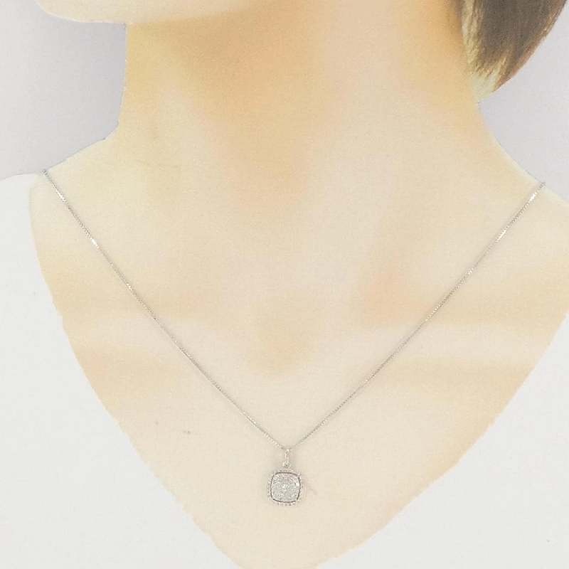 K18WG Dây chuyền kim cương 0.40CT - Hàng hiệu Chính hãng 863272