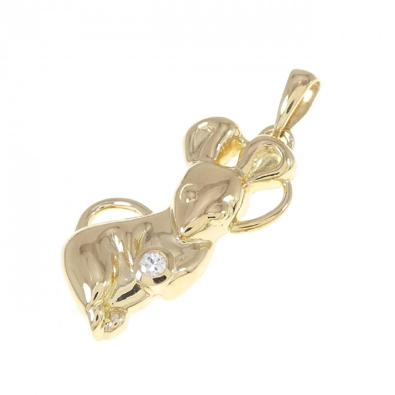 K18YG Chuột Kim Cương Mặt Dây 0.03CT - Hàng hiệu Chính hãng 865671