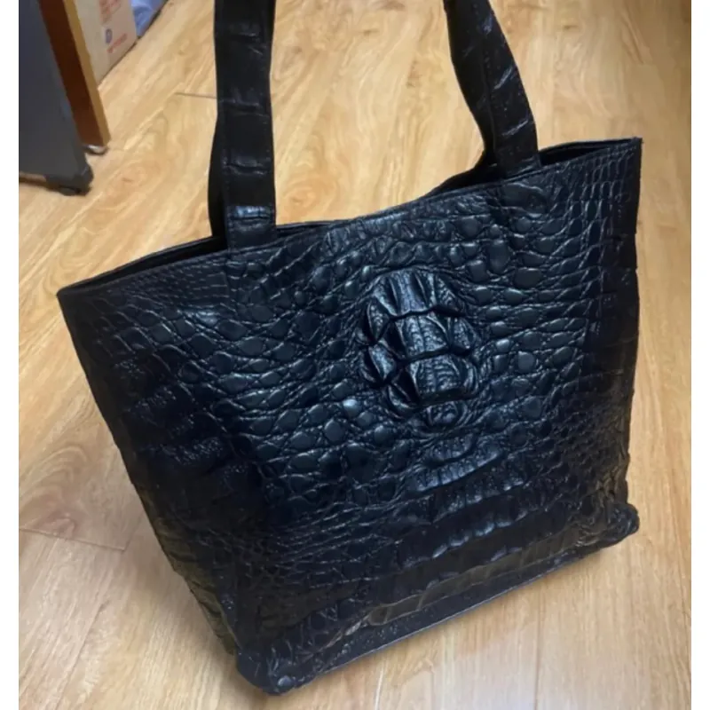 Túi tote nữ size 28/36*28*10 da cá 2hand 925723