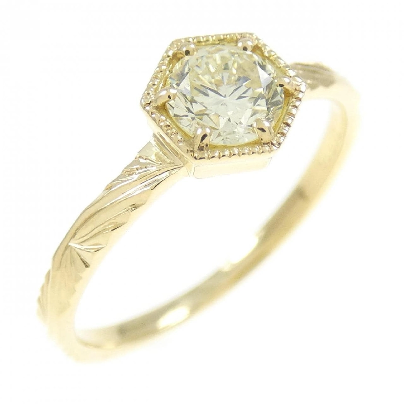 Nhẫn kim cương K18YG 0.373CT 673442