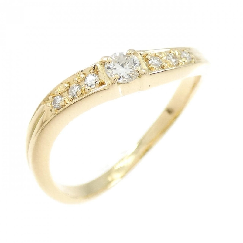 Nhẫn kim cương K18YG 0.09CT 668203