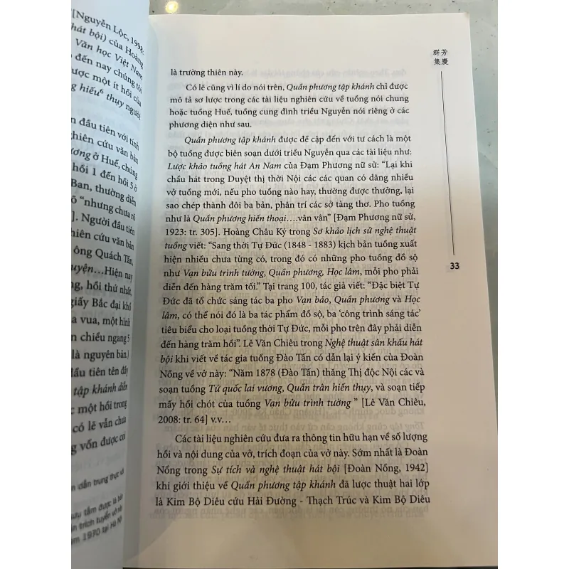 KHẢO LUẬN VỀ TUỒNG QUẦN PHƯƠNG TẬP KHÁNH - NGUYỄN TÔ LAN 1022135