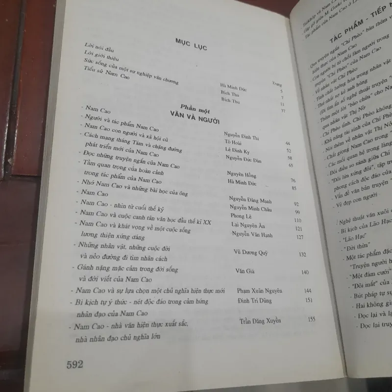 NAM CAO - về Tác gia và Tác phẩm 739067
