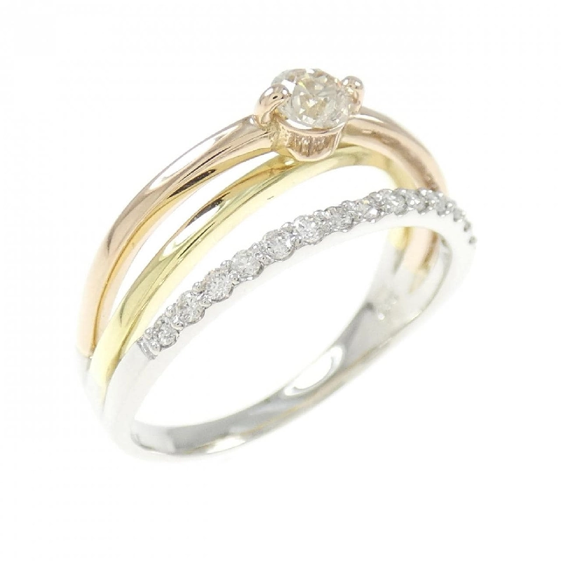 【Sản phẩm mới】PT/K18/K18PG Nhẫn kim cương 0.30CT 673407