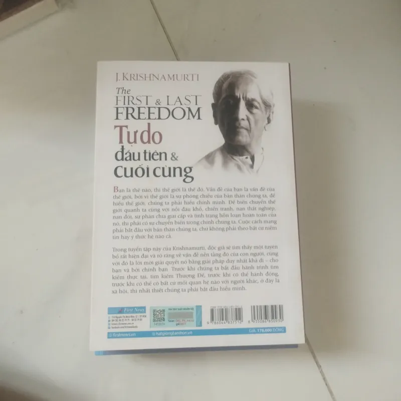 Tự Do Đầu Tiên & Cuối Cùng- J.Krishnamurti 975313