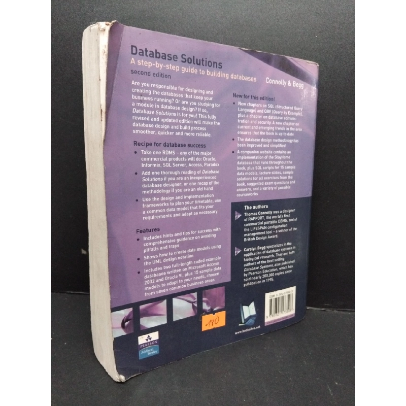Database Solutions second edition mới 80% ố HCM2809 Connolly & Begg NGOẠI VĂN 917138