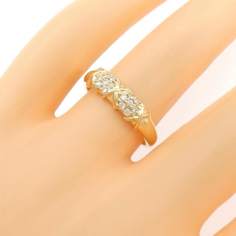 Nhẫn kim cương K18YG 0.14CT - Hàng hiệu Authentic 849300