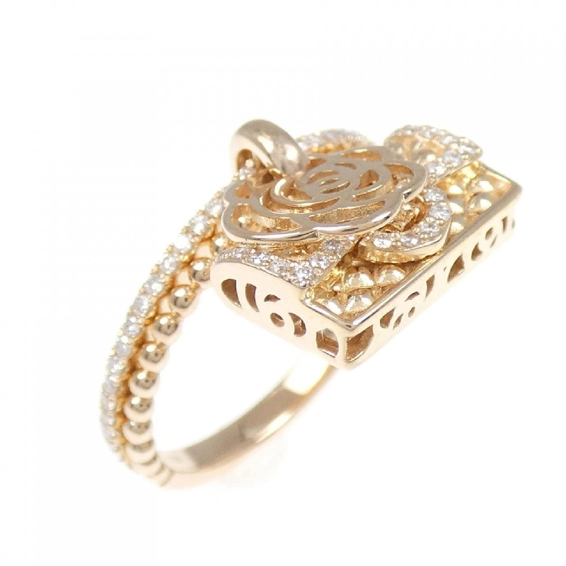 Nhẫn kim cương 0.24CT - Hàng hiệu Authentic 18KPG Hoa × Túi 855814