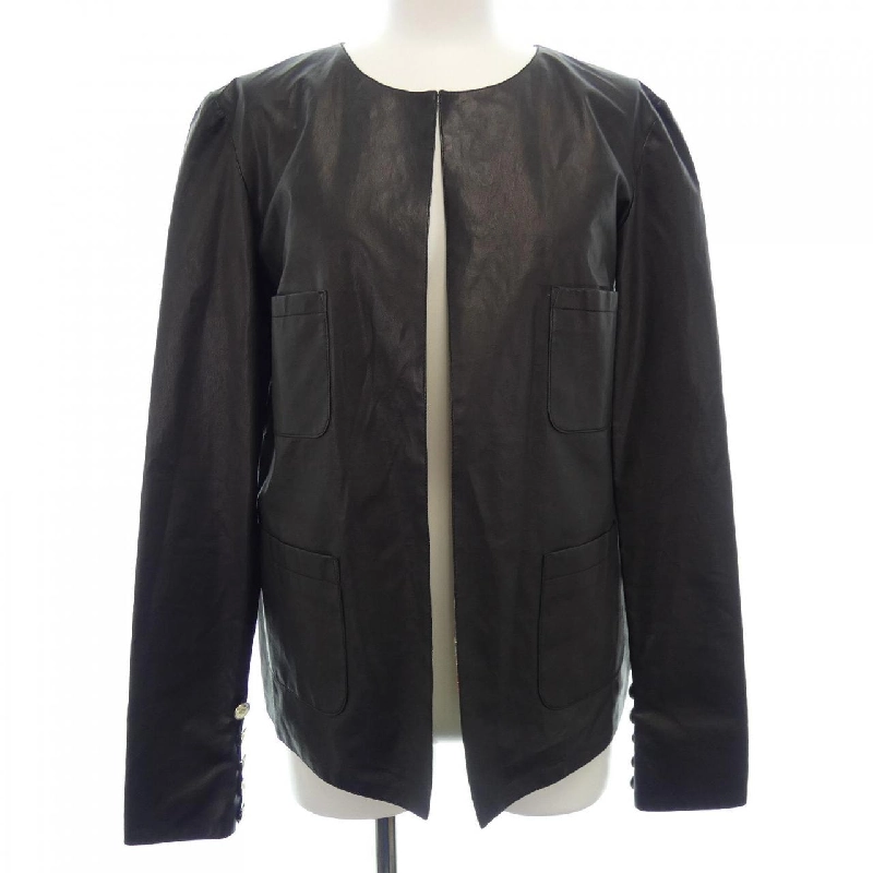 【Mã giảm giá】Áo khoác da CHANEL 637535