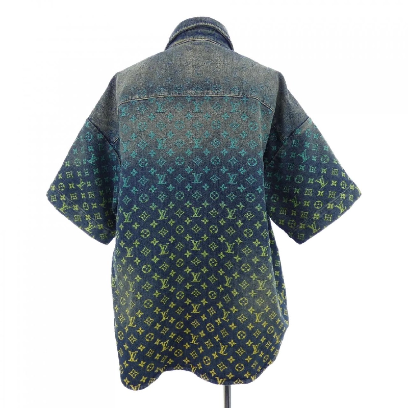 Áo sơ mi denim ngắn tay họa tiết monogram cầu vồng LOUIS VUITTON HOS72XYM4 - Hàng hiệu Authentic 898143