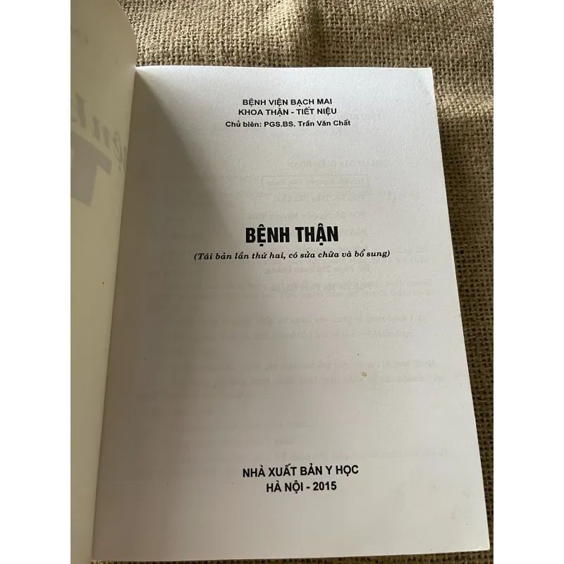 Bệnh thận - PGS.BS. Trần Văn Chất 792212