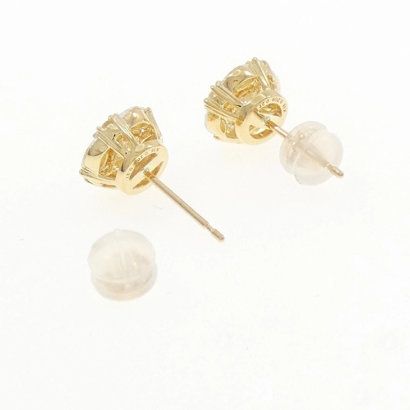 K18YG Bông tai kim cương 0.209CT 0.204CT F SI2 Tốt - Hàng hiệu Chính hãng 874853