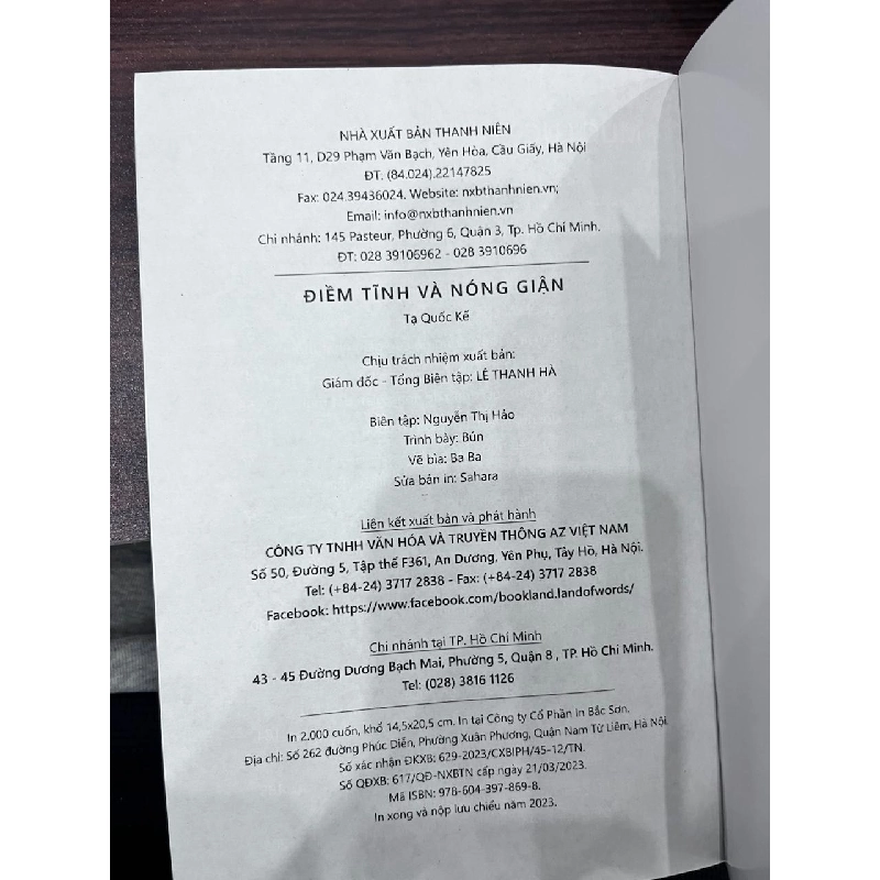 Điềm Tĩnh & Nóng Giận - Tạ Quốc Kể 934235