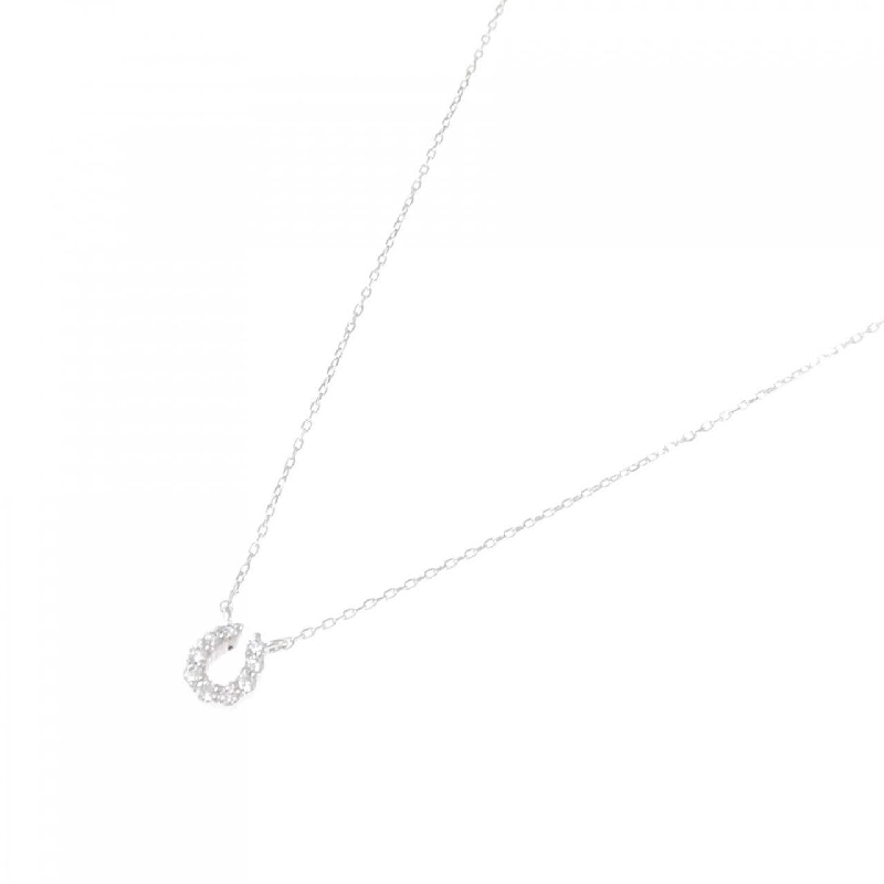 K18WG Móng ngựa Dây chuyền kim cương 0.05CT - Hàng hiệu Chính hãng 862391