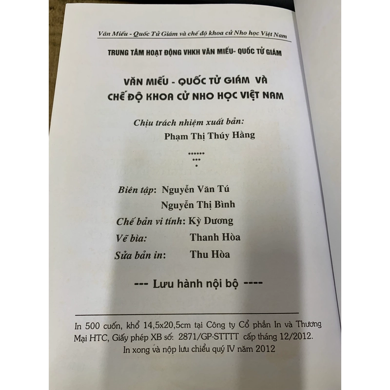 Văn miếu quốc tử giám và chế độ khoa cử nho học việt nam.  543944
