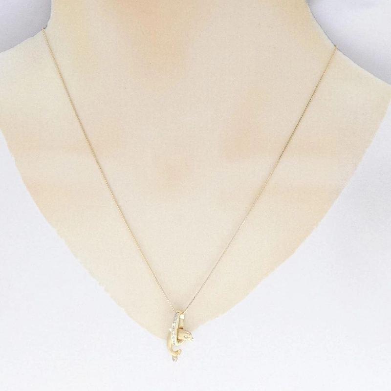 Dây chuyền kim cương 14KYG/K18YG - Hàng hiệu Authentic 865249