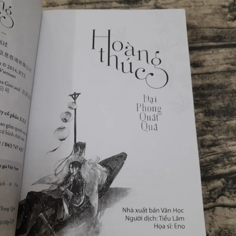 Tiểu thuyết Hoàng Thúc - Tg Đại Phong Quát Quá 763679