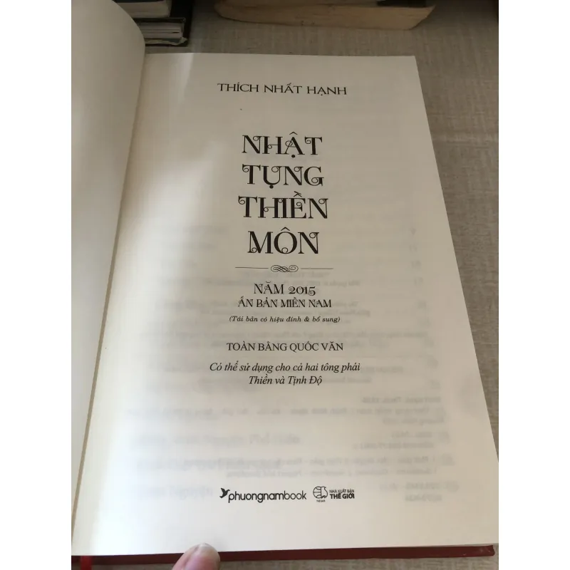 Nhật tụng thiền môn- Thích Nhất Hạnh 972118