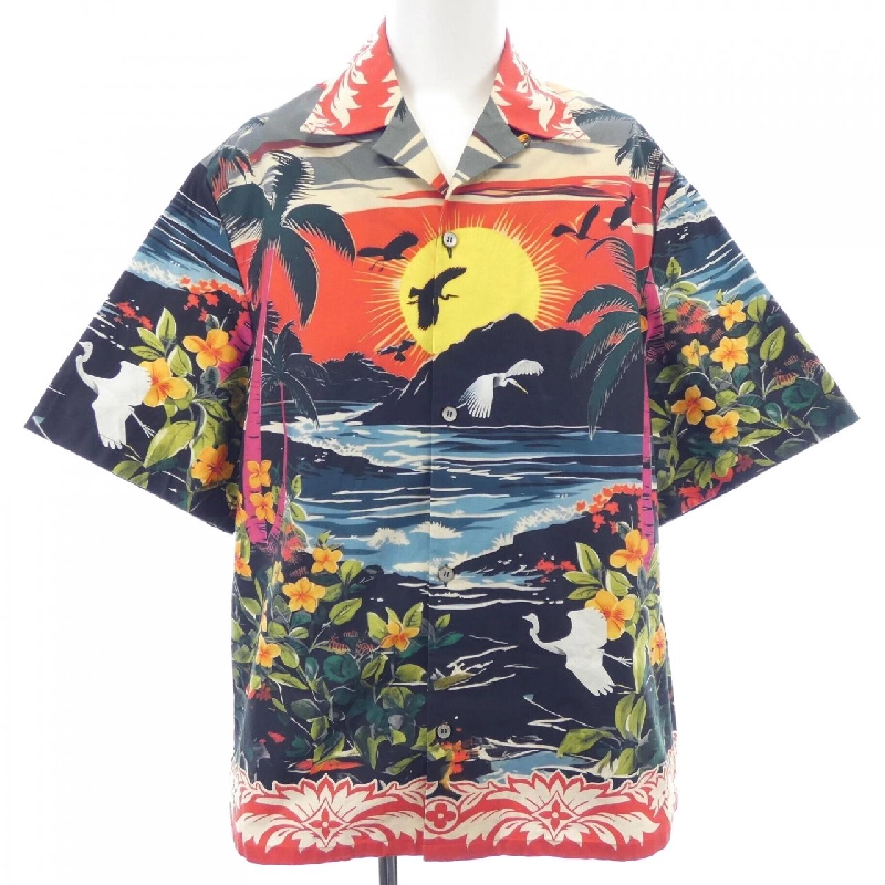 Áo sơ mi cotton ngắn tay in LOUIS VUITTON HRS12WKIS S/S - Hàng hiệu Authentic 894887