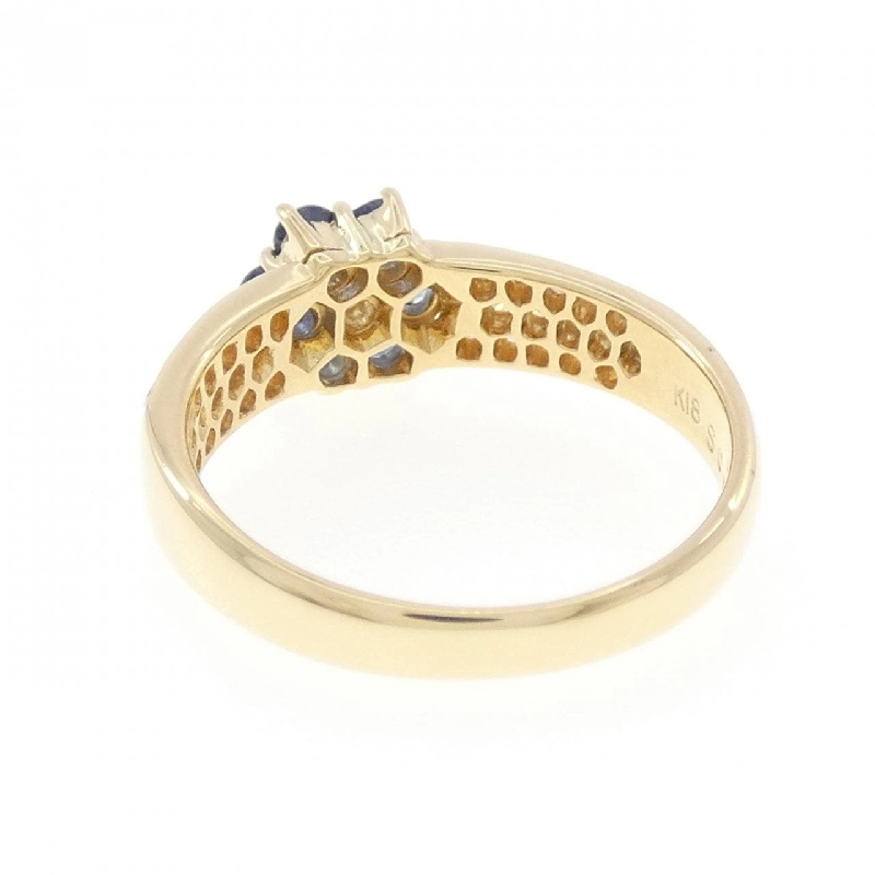 Nhẫn Sapphire Hoa K18YG 0.50CT 669356