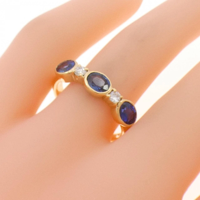 Nhẫn Sapphire K18YG - Hàng hiệu Chính hãng 854212