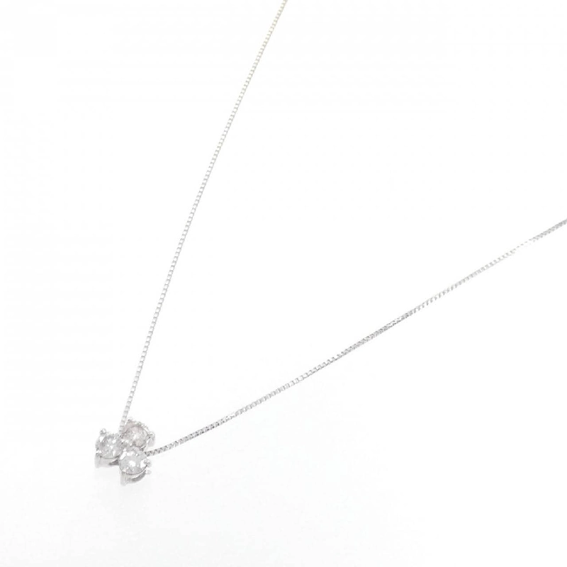 K18WG Dây chuyền kim cương ba viên 0.3CT - Hàng hiệu Chính hãng 860923