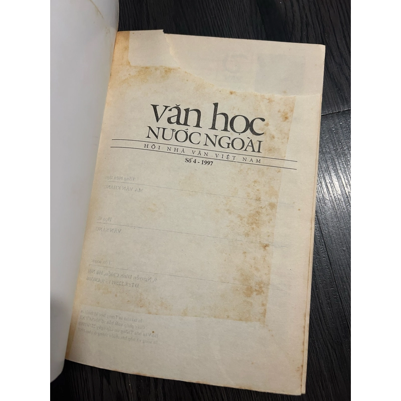 Văn học nước ngoài (số 4-1997) 360755