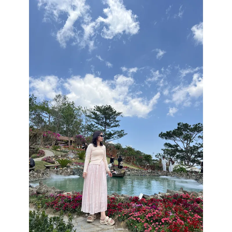 Set áo len và chân vay voan tơ 977052