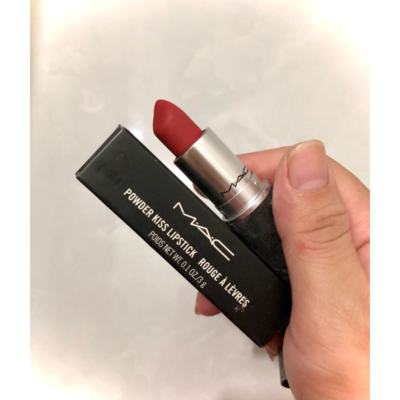 Thỏi son đỏ MAC Powder Kiss Lipstick 💄Chính hãng 518128