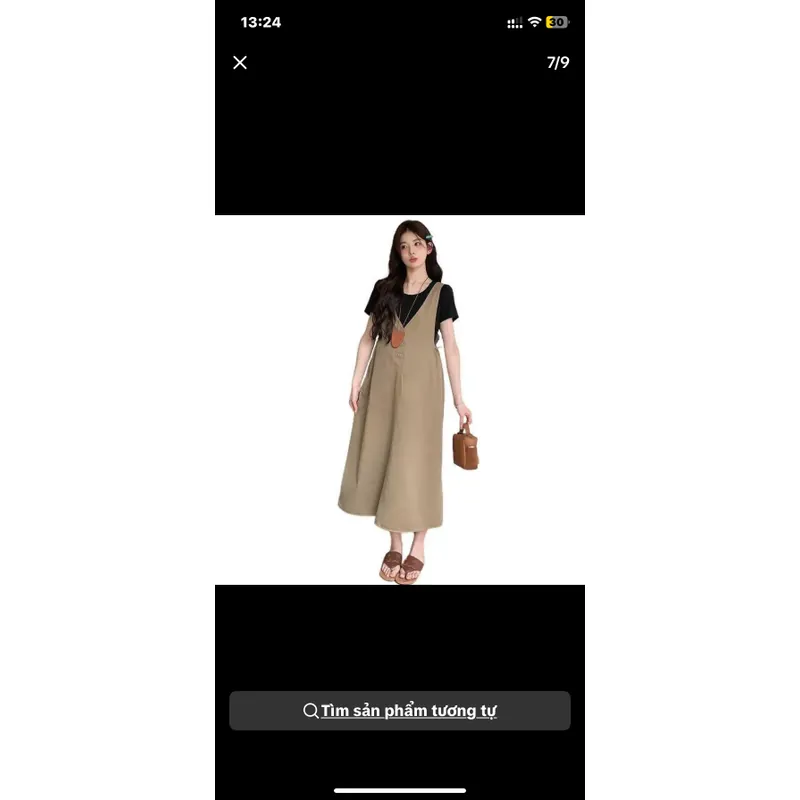 Sét yếm bầu kèm áo tăm dài tay yess 698024