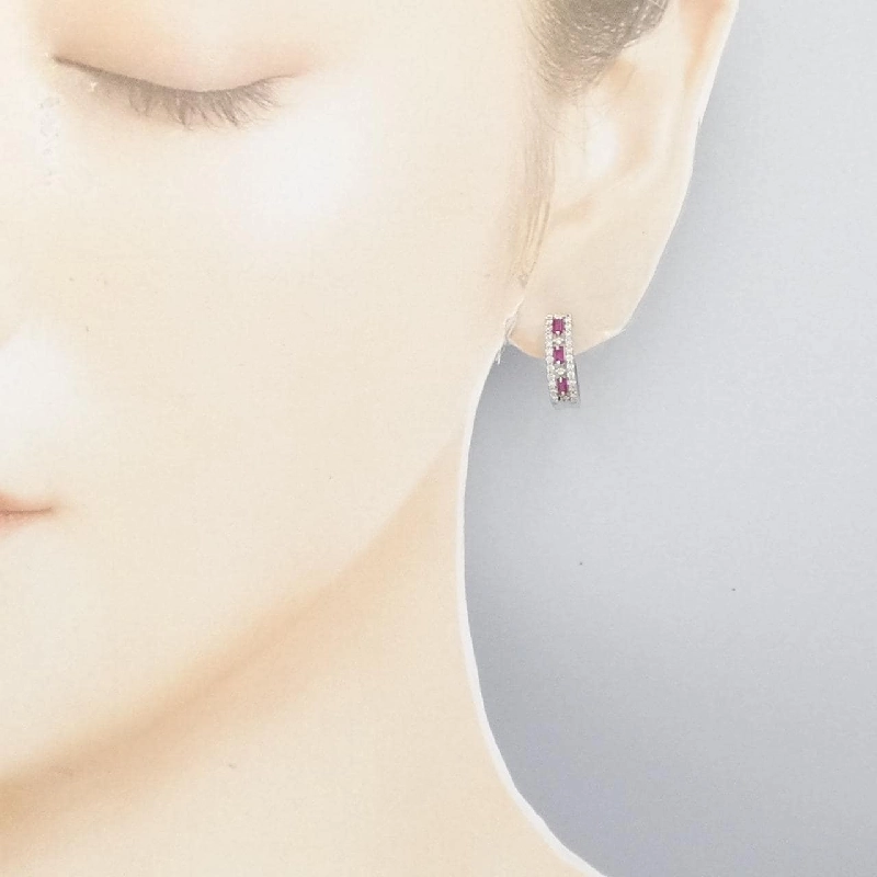 PT900 Bông tai Ruby 0.28CT - Hàng hiệu Chính hãng 871203