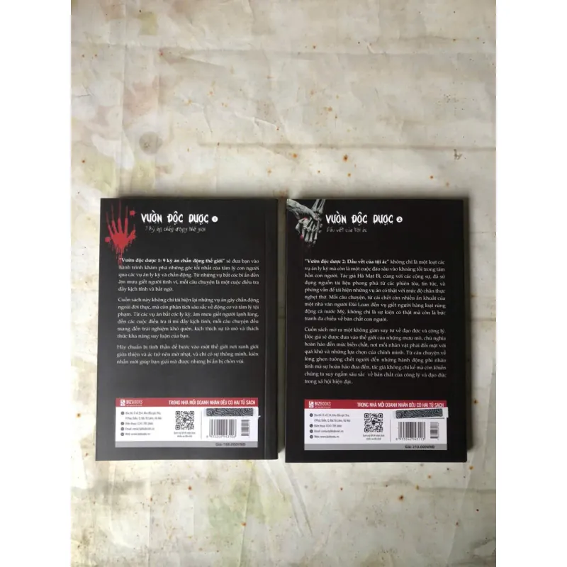 Combo 2 tập Vườn Độc Dược: 9 Kỳ Án Chấn Động Thế Giới & Dấu Vết Của Tội Ác | Hà Mạt Bì 800724