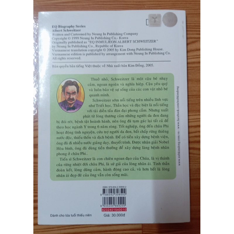 Truyện Danh Nhân Thế Giới SCHWEITZER-NEUNG IN PUBLISHING COMPANY 531922