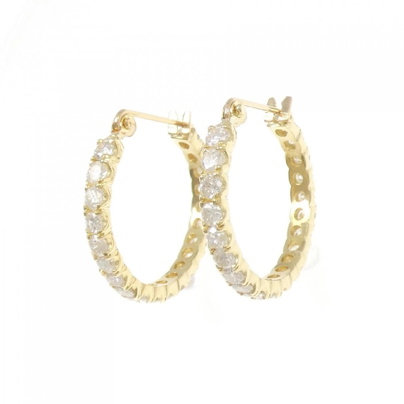 K18YG Bông tai kim cương 2.24CT - Hàng hiệu Chính hãng 868091