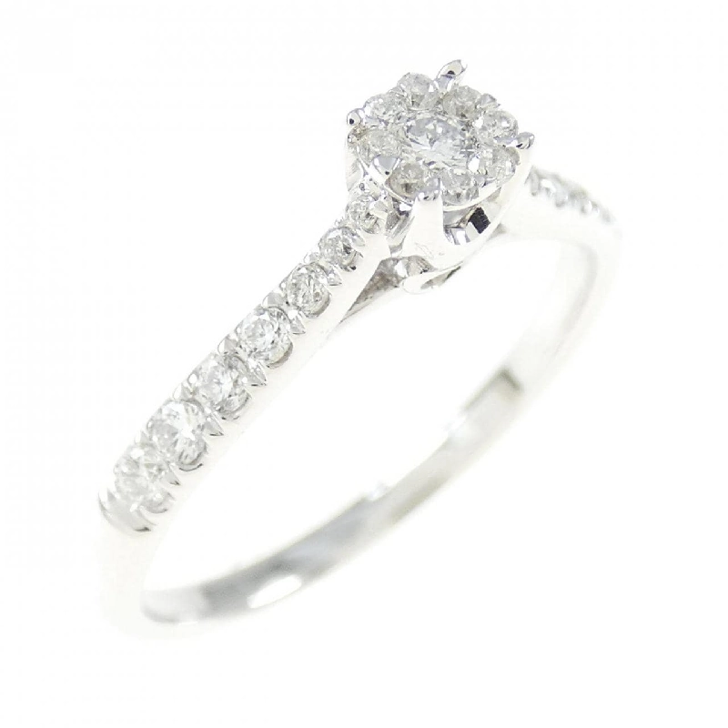 Nhẫn kim cương 750WG 0.21CT 670964