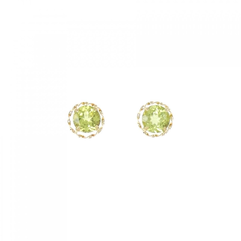 K18YG Peridot Bông tai 1.80CT - Hàng hiệu Chính hãng 867788