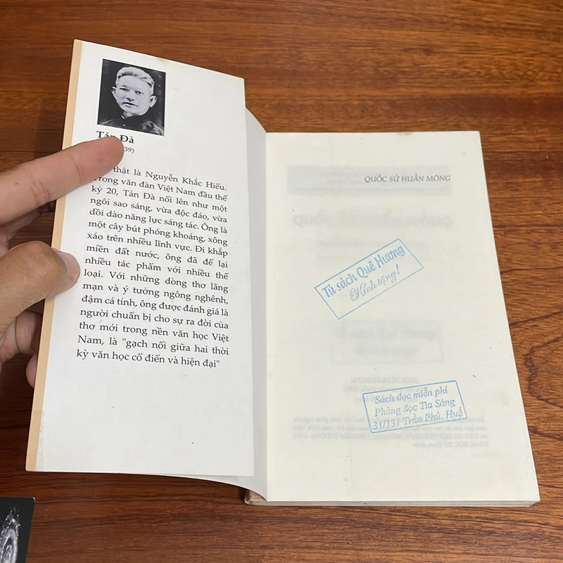 II Sách Lịch Sử: Quốc Sử Huấn Mông - Tản Đà, Nguyễn Khắc Hiếu - 2019 500392
