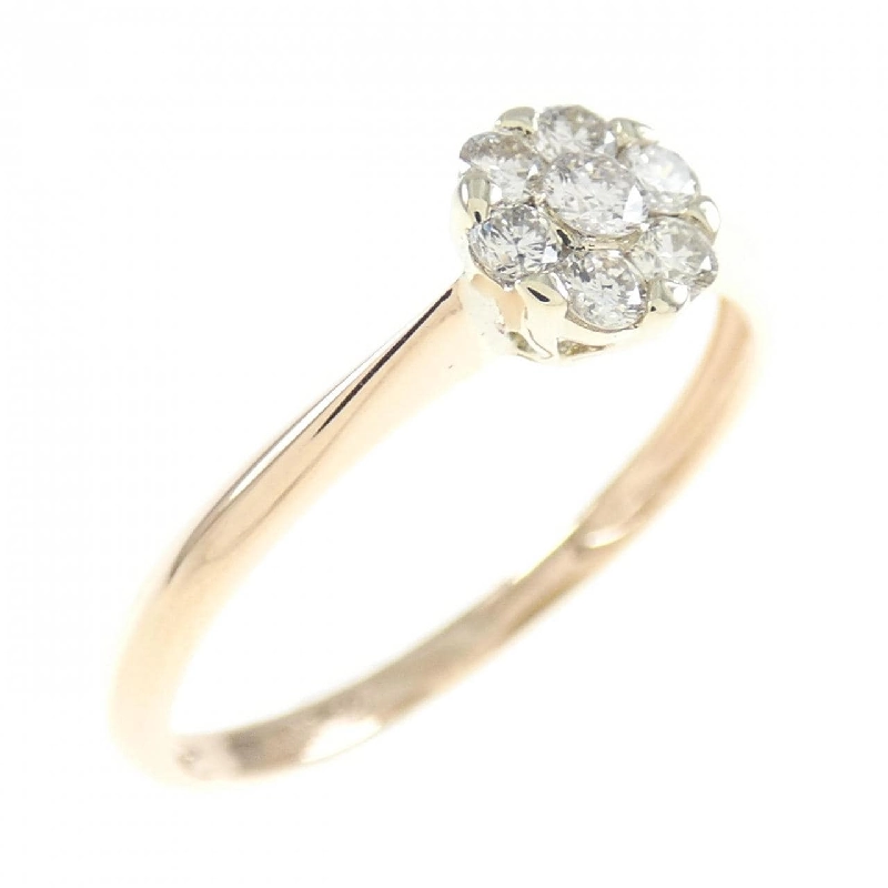 Nhẫn kim cương hoa K18PG/K18WG 0.20CT 672531