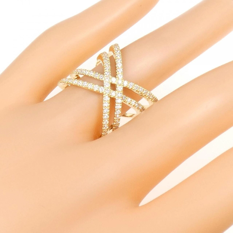 Nhẫn kim cương K18YG 0.55CT 672508