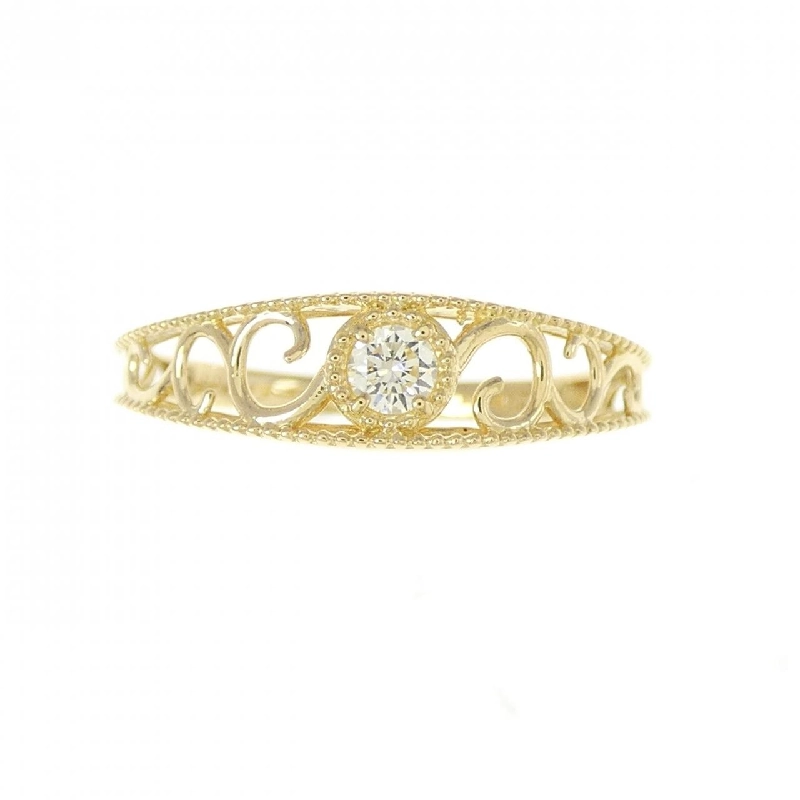 Nhẫn kim cương K18YG 0.08CT 670518