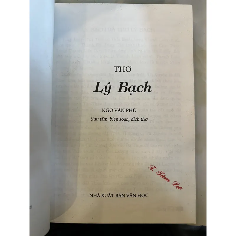 THƠ LÝ BẠCH  1019949