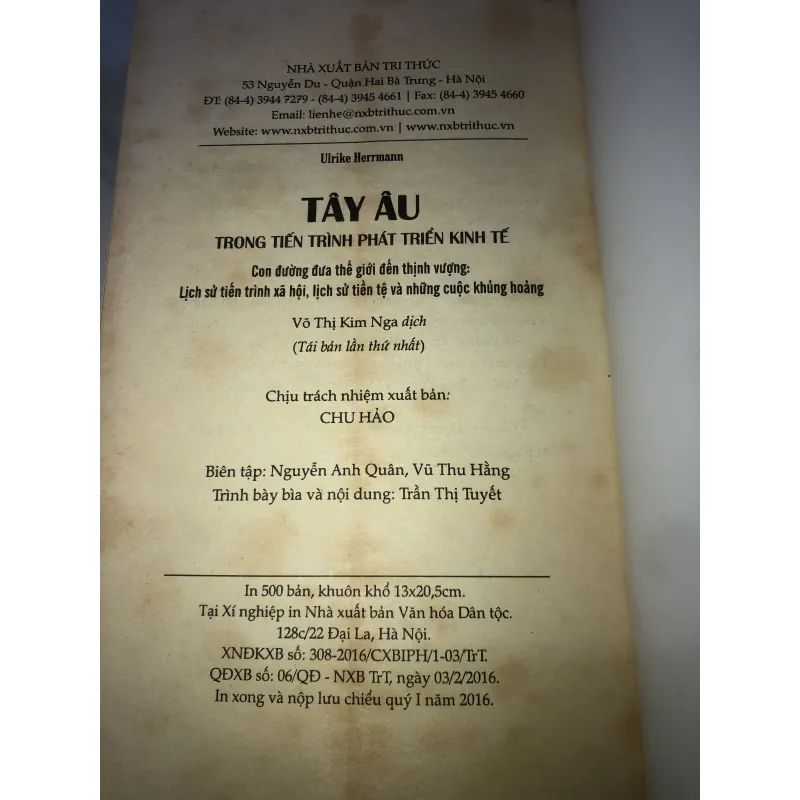 Tây Âu Trong Tiến Trình Phát Triển Kinh Tế-ULRIKE HERMANN 932824