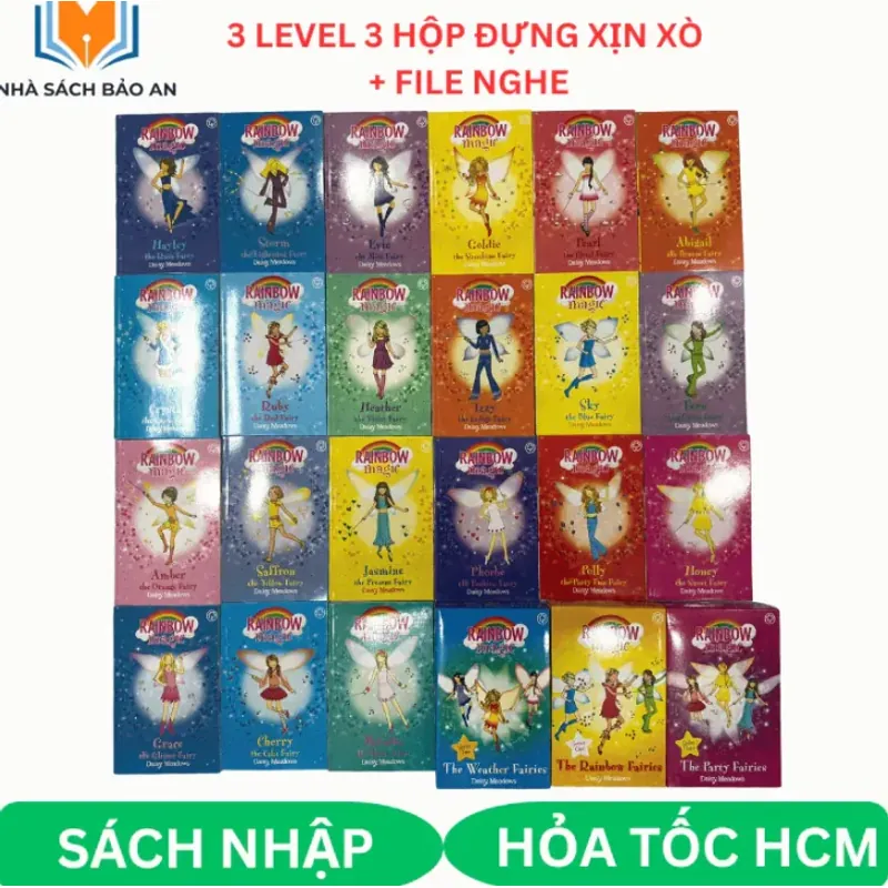 Sách - Rainbow magic 21 cuốn + file nghe, sách nhập đẹp 1033208