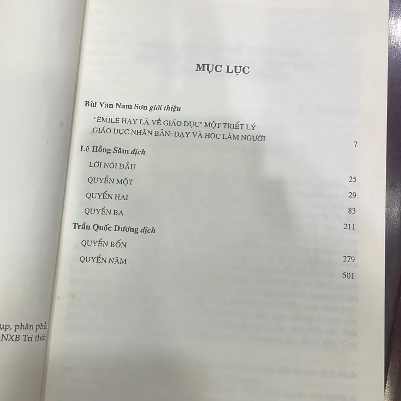 ÉMile hay là về giáo dục : Jean-Jacques Rousseau - Tủ sách Tinh Hoa  1035888