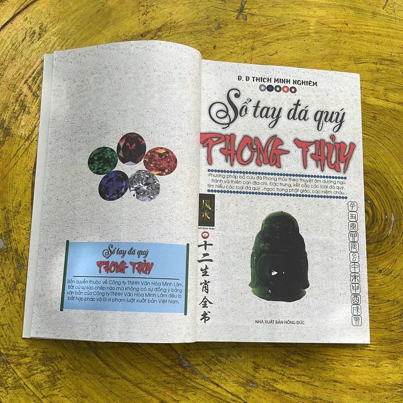 SỔ TAY ĐÁ QUÝ PHONG THUỶ- Đ.Đ THÍCH MINH NGHIÊM 588976
